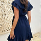 ❤️2025 New Products❤️Women's Elegant Waist Tie V-Neck Ruffle Dress