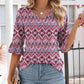 💖LAST DAY SALE 50% OFF💖Women's Elegant Ruffle Sleeve V-Neck Tops