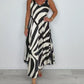 💖LAST DAY SALE 50% OFF💖V-Neck Printed Sleeveless Maxi Dress