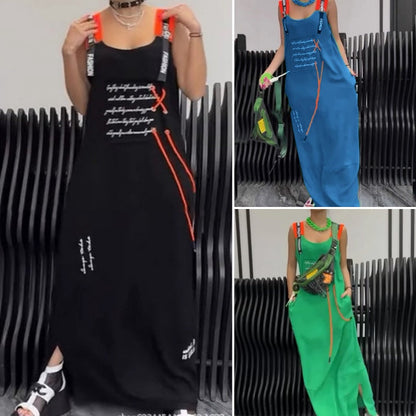 💖Women's Casual Printed Sleeveless Dress