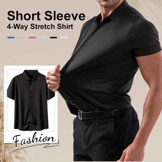 ✨LETZTER TAG ANGEBOT 54% RABATT✨Kurzarmhemd mit 4-Wege-Stretch für Herren