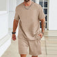 Men's Sports Casual Solid Color 2-Piece Set